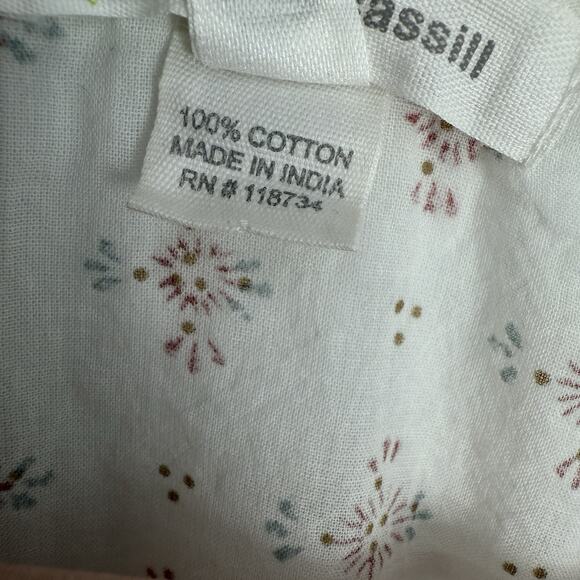 Kerry Cassill Flare Sleeve Tunic Top Size M/L Deep V Neck Empire Tie Boho - Picture 7 of 14